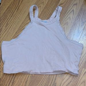 Charlotte Russe pink crop!